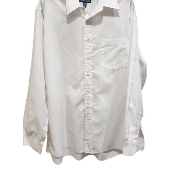 Protocol Shirt Men's Size 16.5 (36-37) White Long Sleeve Tall Fit Button Down - Picture 14 of 16